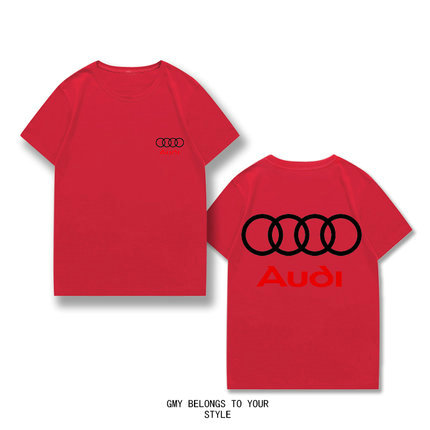 T-shirt Audi Coton Manches courtes Imprimé Col Rond Homme